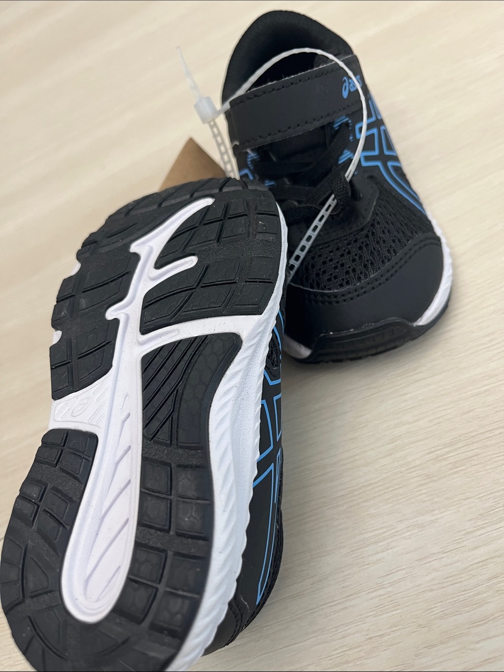 New ASICS Kids' Black & Blue Contend 8 TS Running Shoe - Picture 8 of 10
